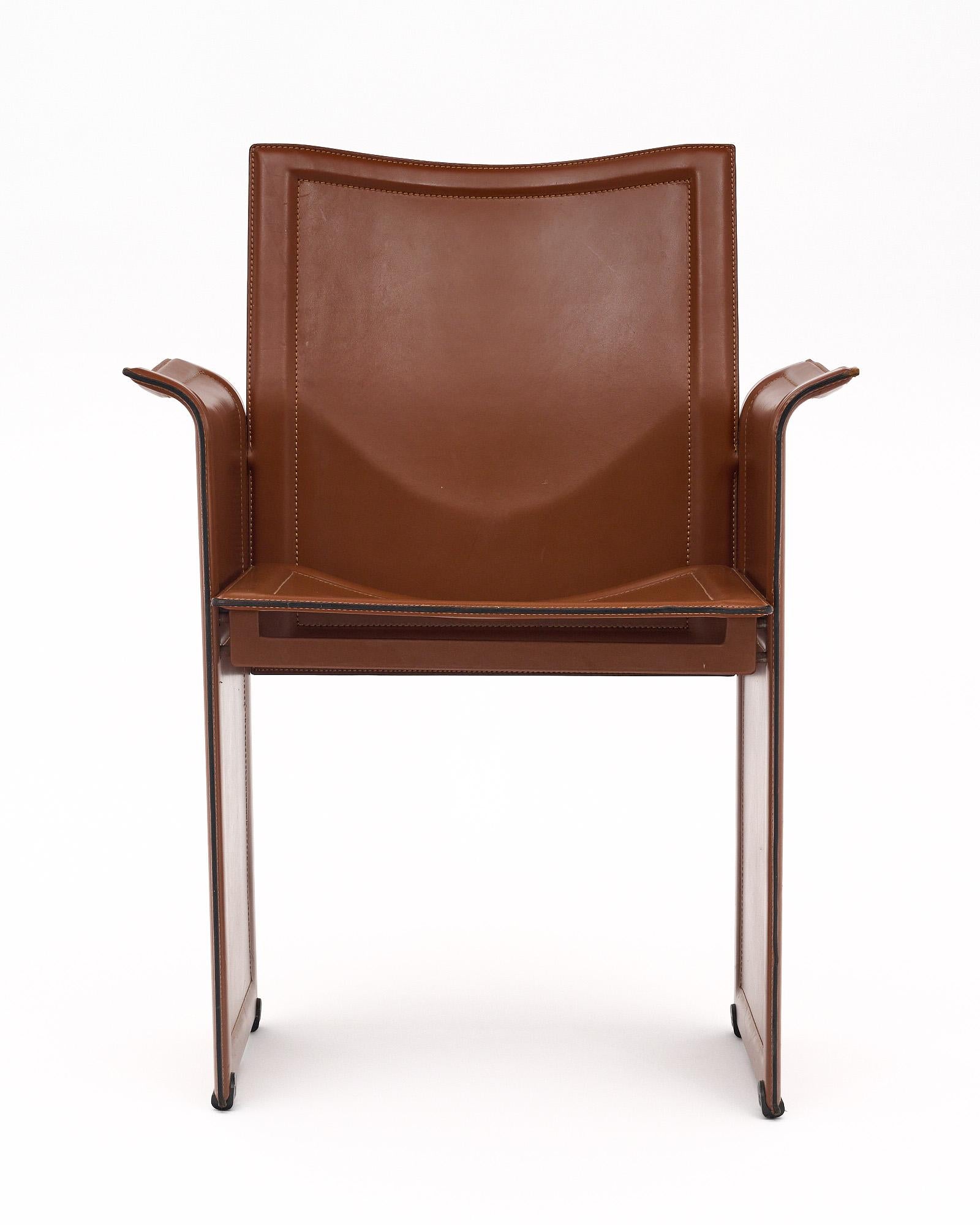 Modern Italian Leather Armchairs by Matteo Grassi 1