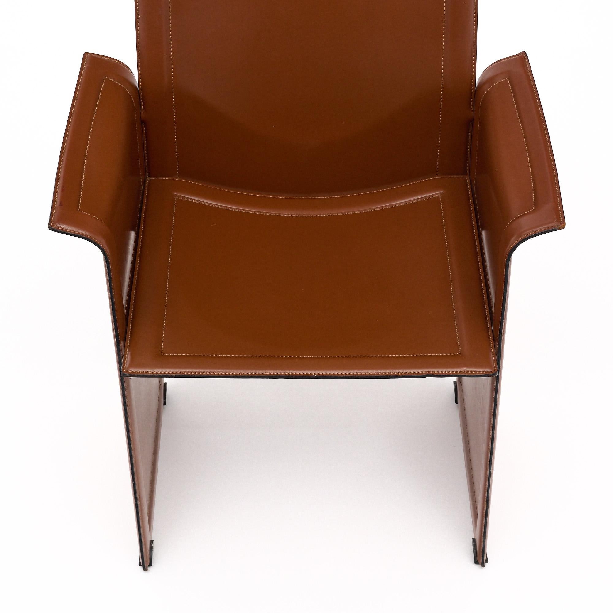 Modern Italian Leather Armchairs by Matteo Grassi 3