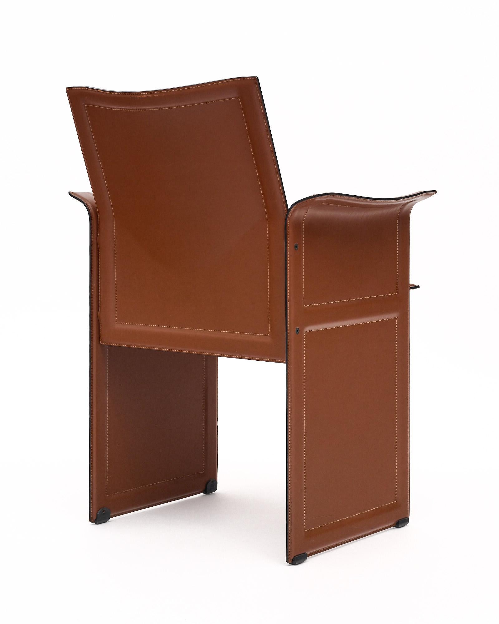 Modern Italian Leather Armchairs by Matteo Grassi 5