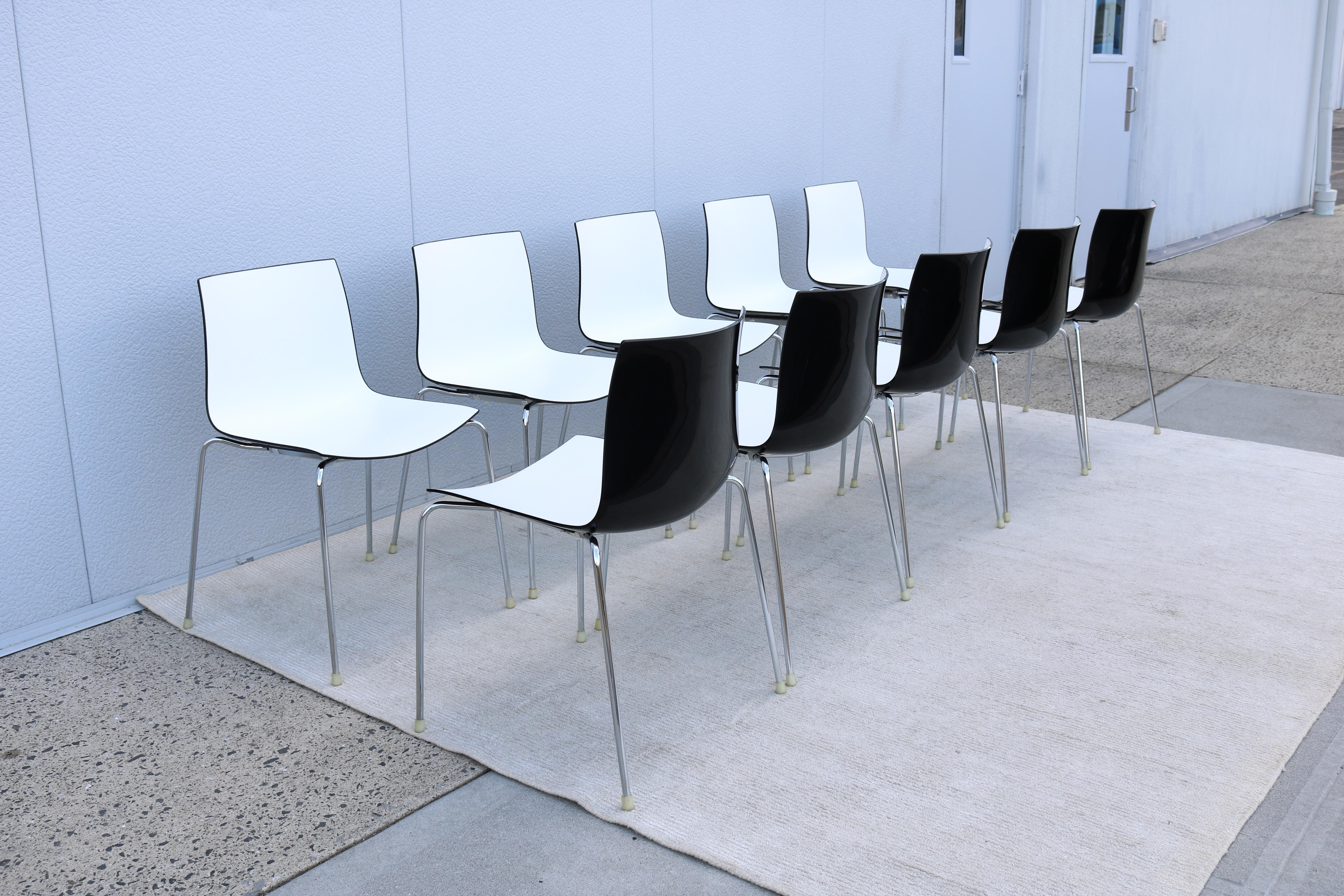 Moderne italienische Lievore Altherr Molina für Arper Catifa Esszimmerstühle – 10er-Set im Angebot 6