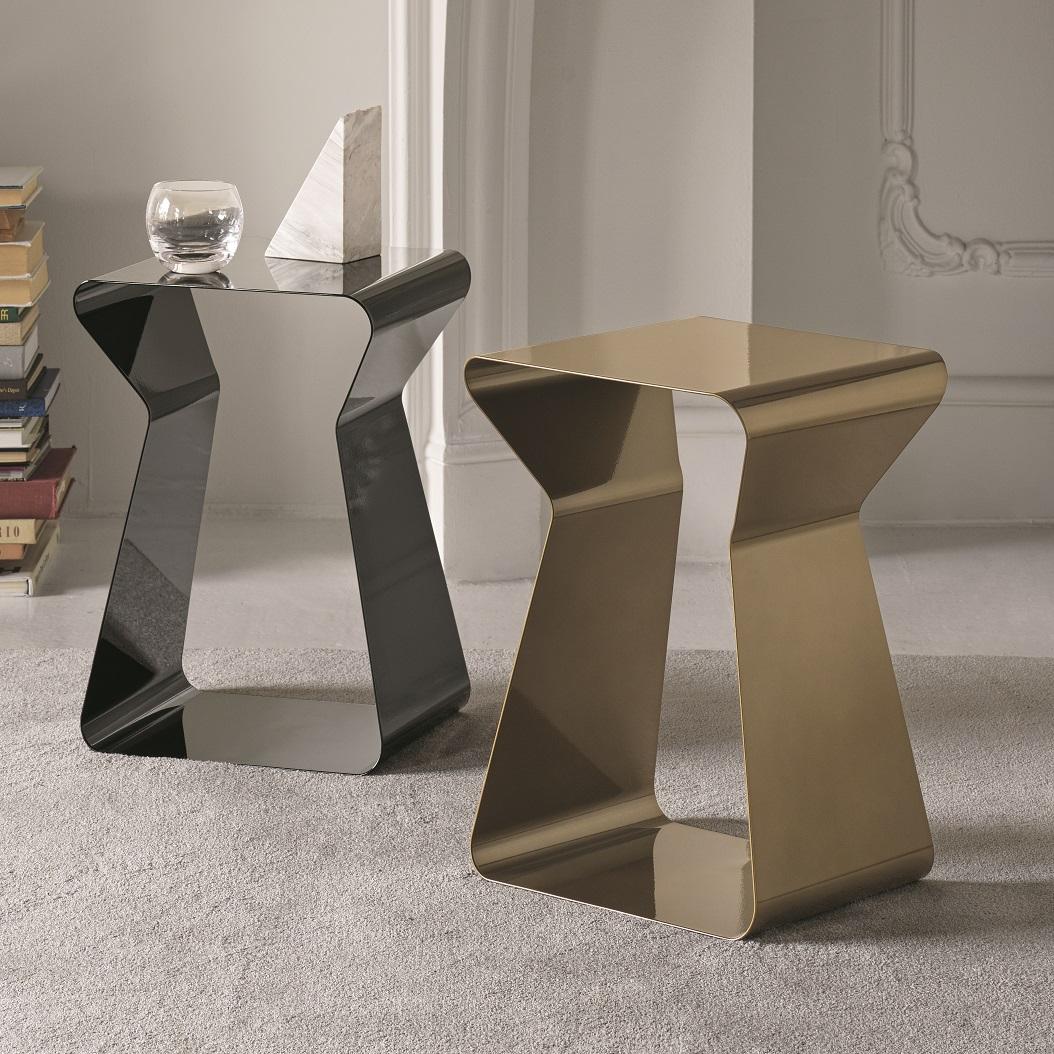 XXIe siècle et contemporain Table basse italienne moderne en métal de la collection Bontempi Casa en vente