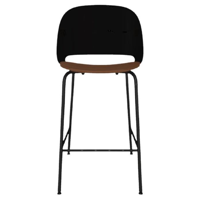 Modern Italian Metal, Wood and Polypropylene Stool from Bontempi Casa Collection For Sale
