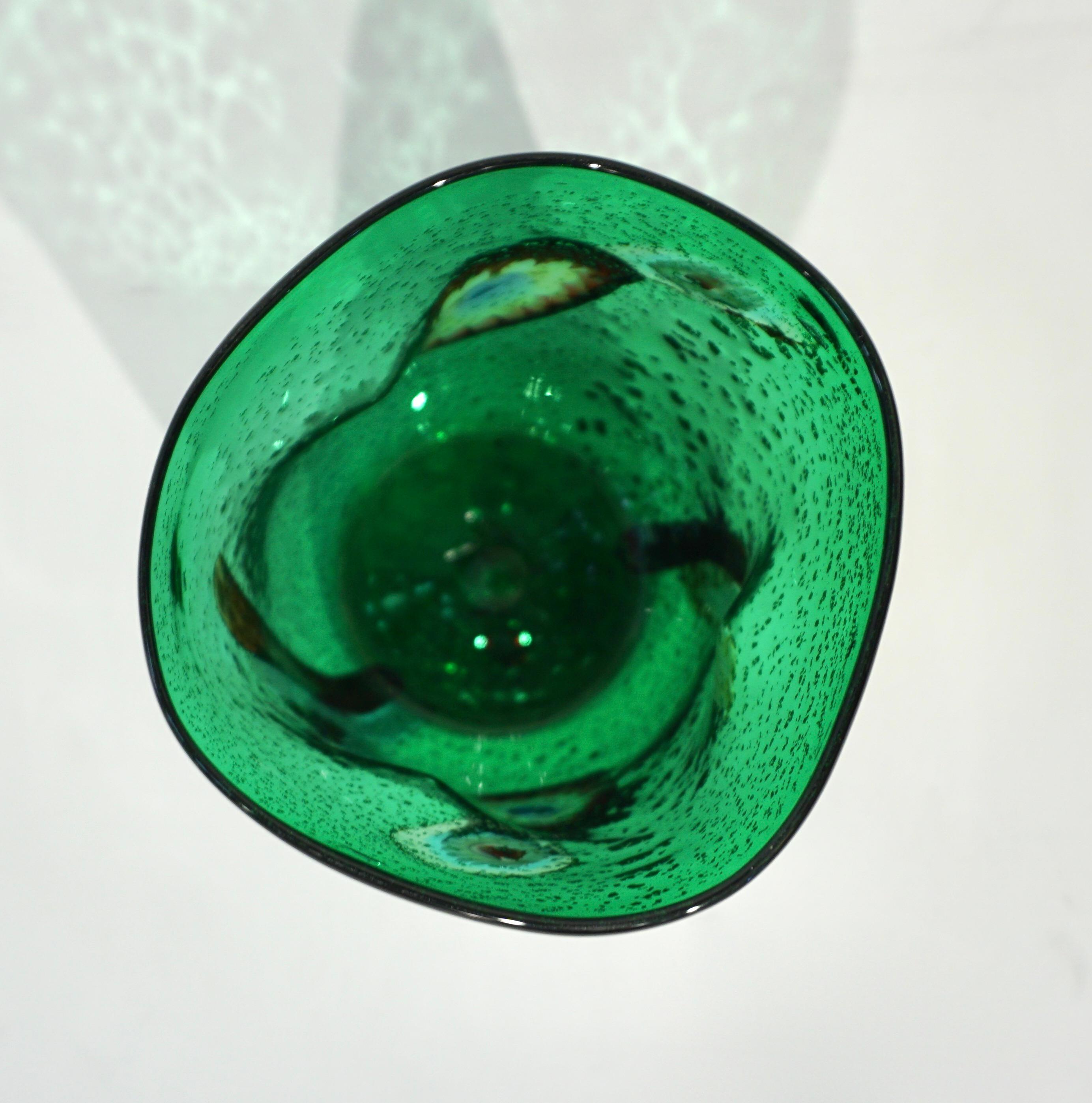 Modern Italian Multicolor Blown Murano Glass Set of 6 Drinking Tumblers Cups 6