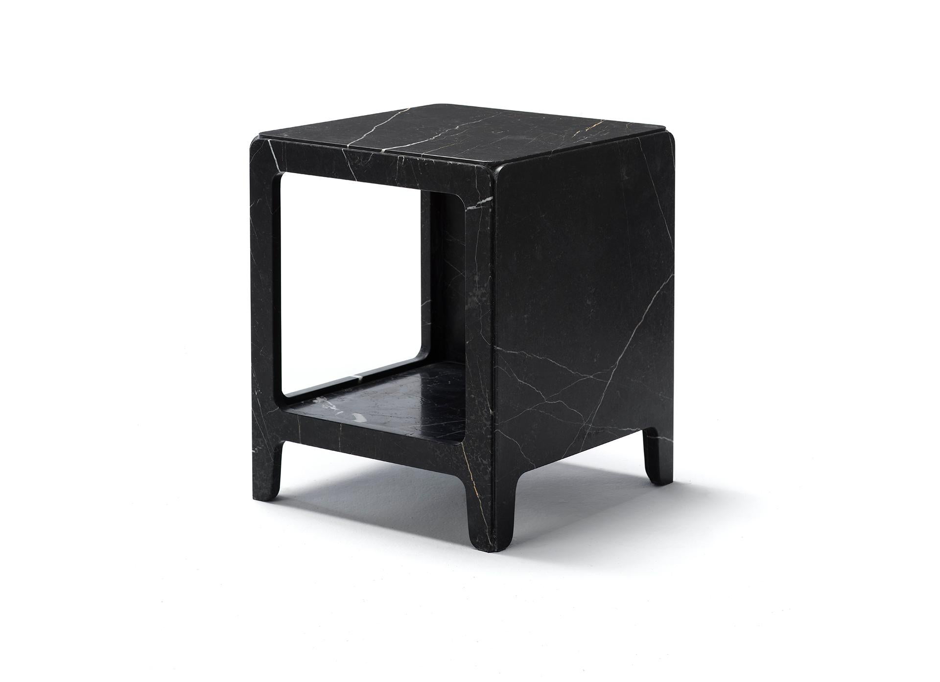 Other Modern Italian New Saint Laurent marble night stand For Sale