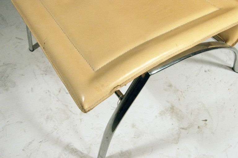 chrome occasional chair