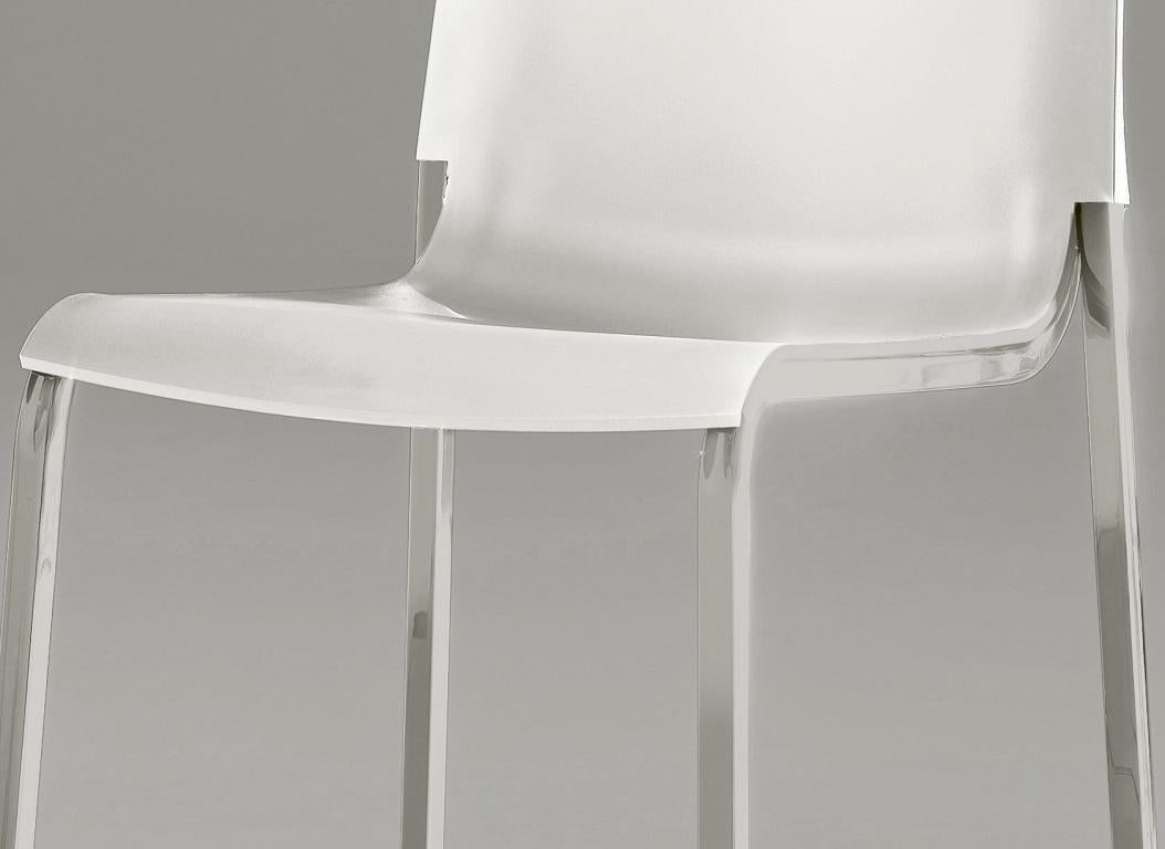 Lacquered Modern Italian Polypropylene Stool from Bontempi Casa Collection For Sale