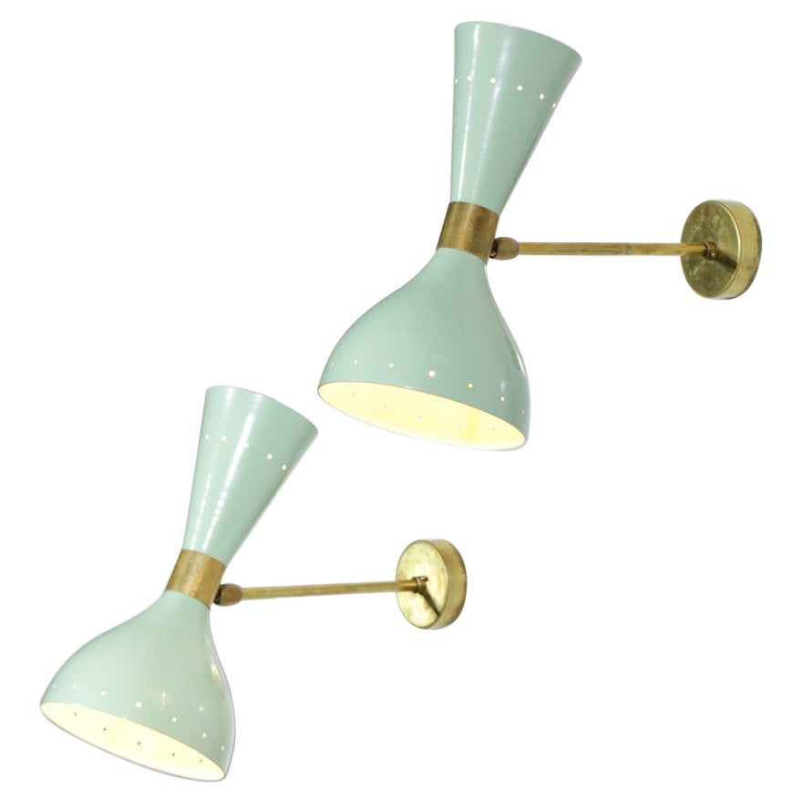 Applique italienne moderne verte Sablier au design vintage ML103