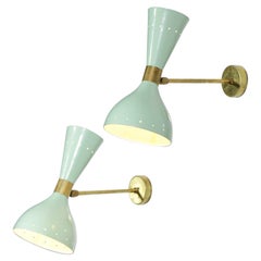 Applique italienne moderne verte Sablier au design vintage ML103