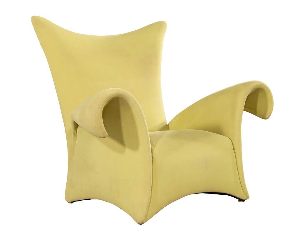 Modern Italian Sculptural Lounge Arm Chair 5
