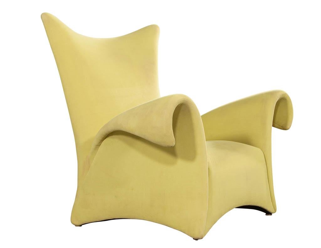 Modern Italian Sculptural Lounge Arm Chair 6