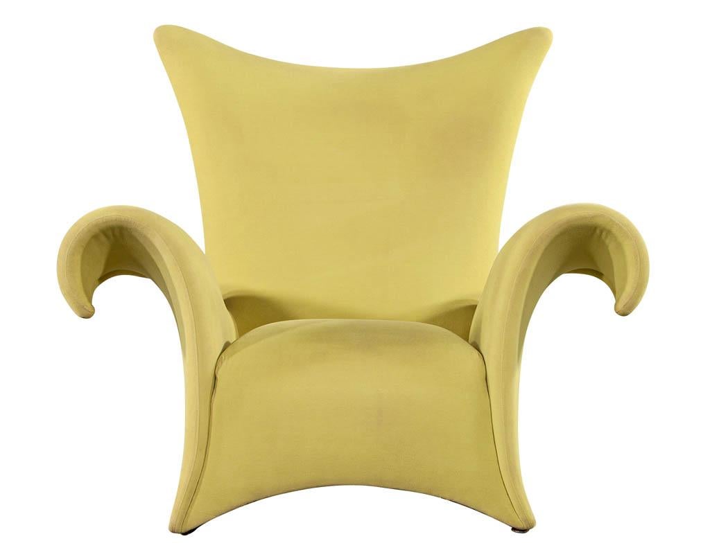 Modern Italian Sculptural Lounge Arm Chair 7