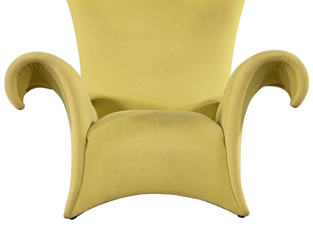 Modern Italian Sculptural Lounge Arm Chair 8