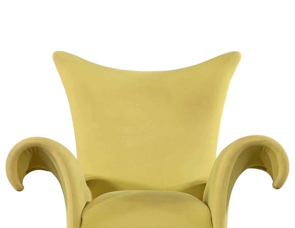 Modern Italian Sculptural Lounge Arm Chair 9