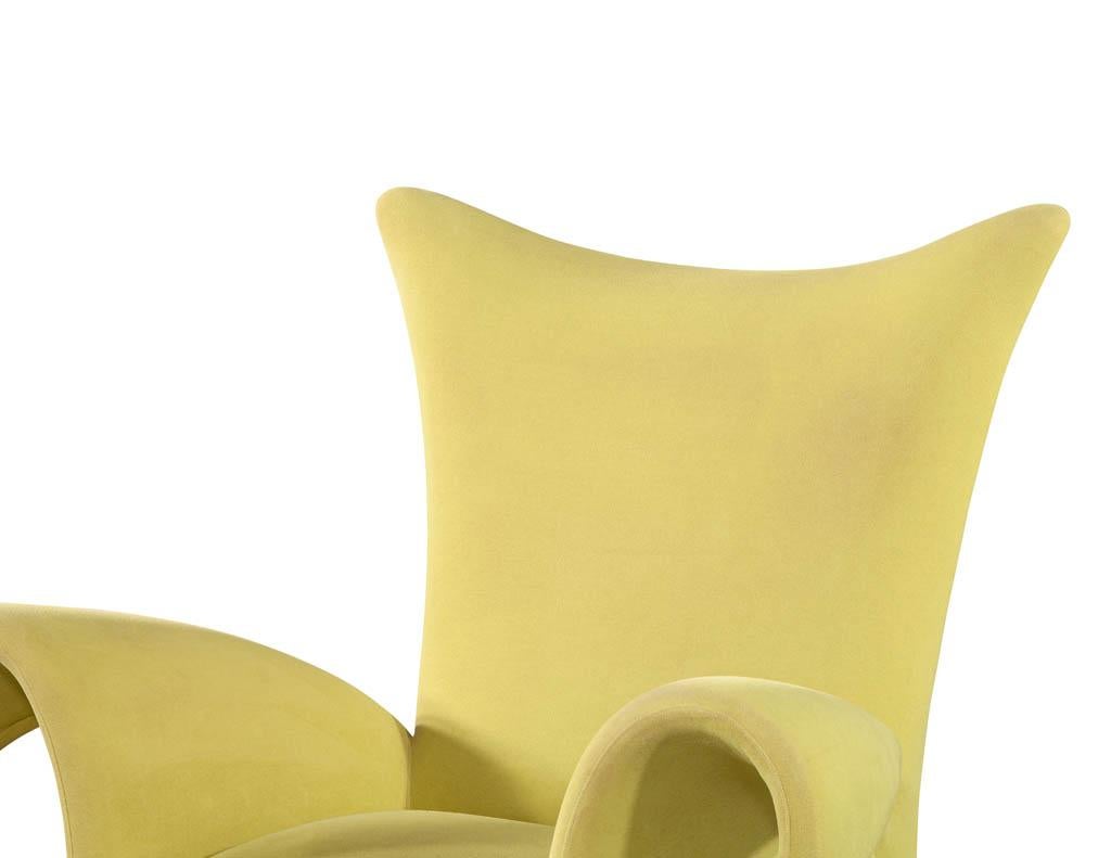 Modern Italian Sculptural Lounge Arm Chair 1