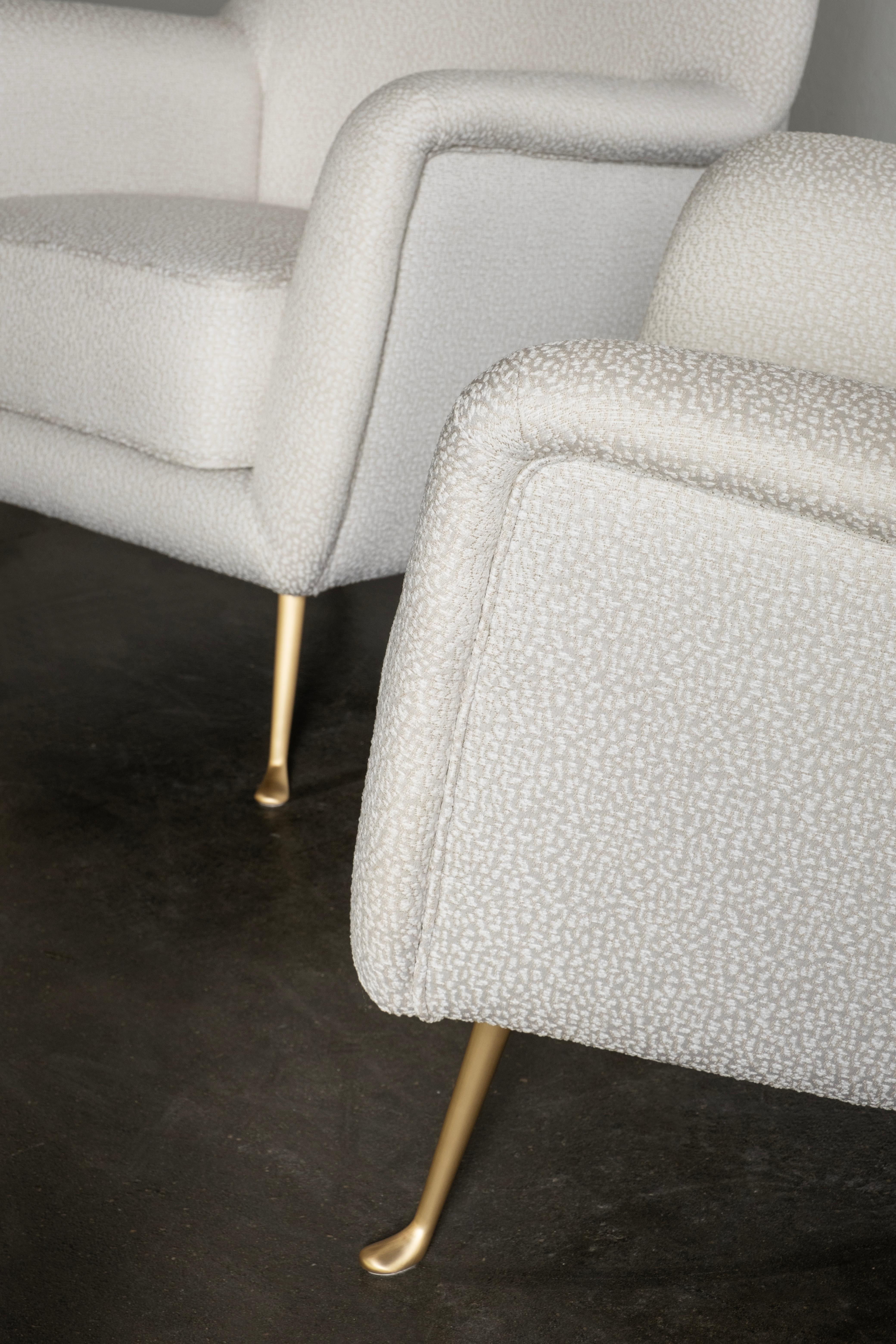 Ensemble moderne italien de 2 chaises longues, années 1960 Restauration complète par Greenapple en vente 1