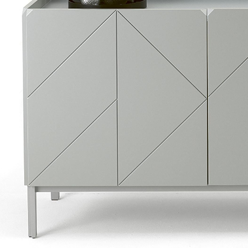 Faceted Modern Italian Sideboard from Bontempi Casa Collection For Sale