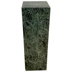Modern Italian Specimen Verdigris Marble Pedestal Modern Italian Specimen Verdigris Marble Pedestal