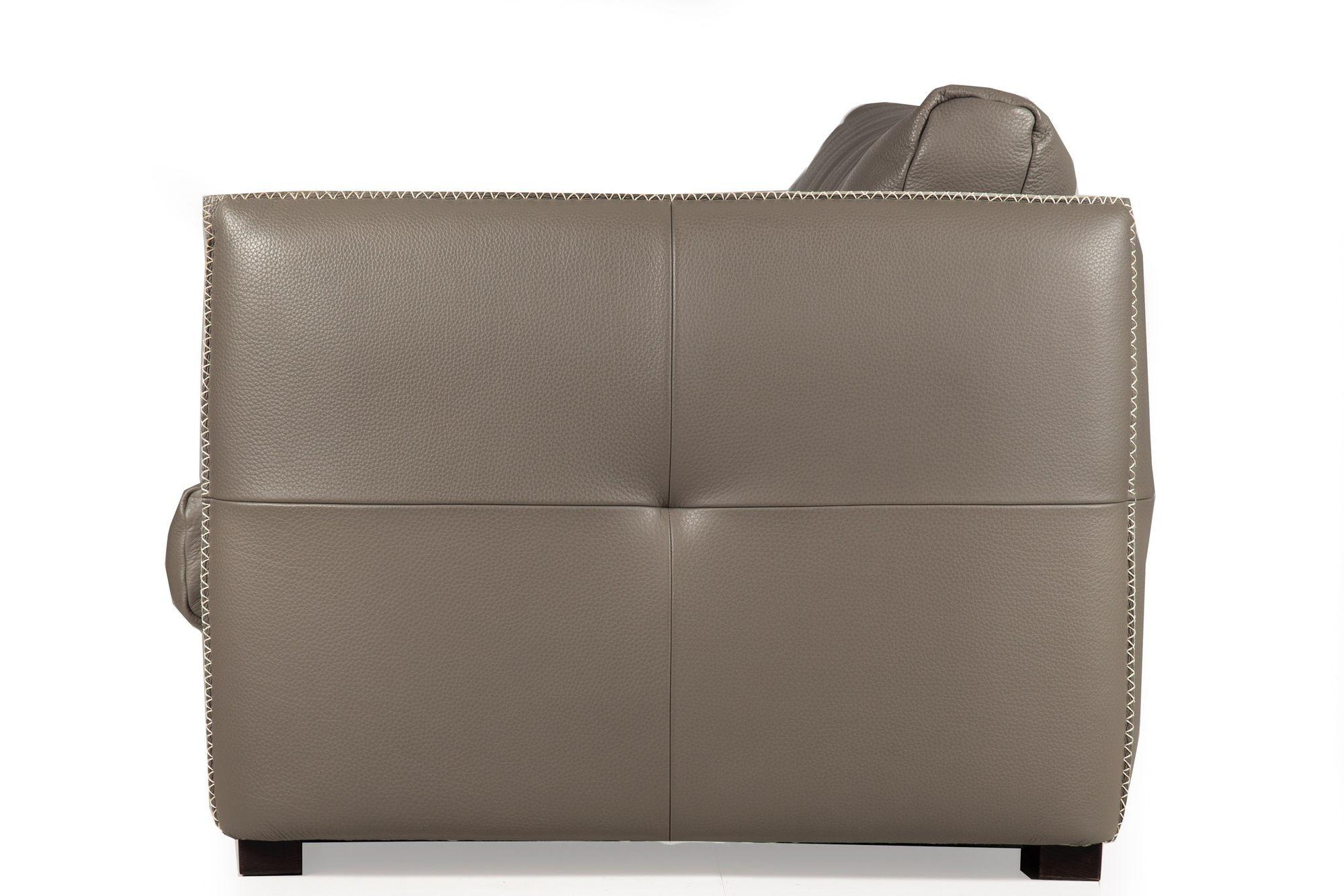 Contemporary Modern Italian Stitched Leather “Alfred” Sofa by Gamma Arredamenti For Sale