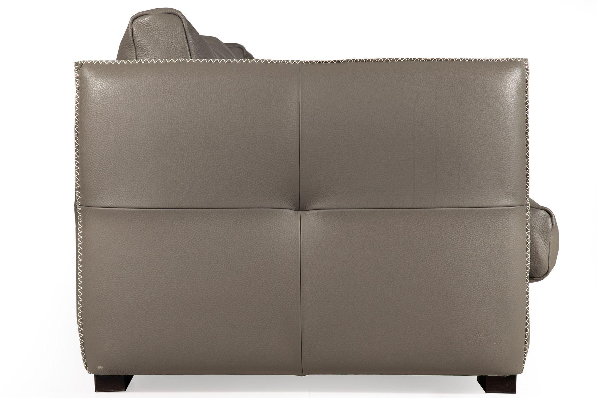 Modern Italian Stitched Leather “Alfred” Sofa by Gamma Arredamenti For Sale 2