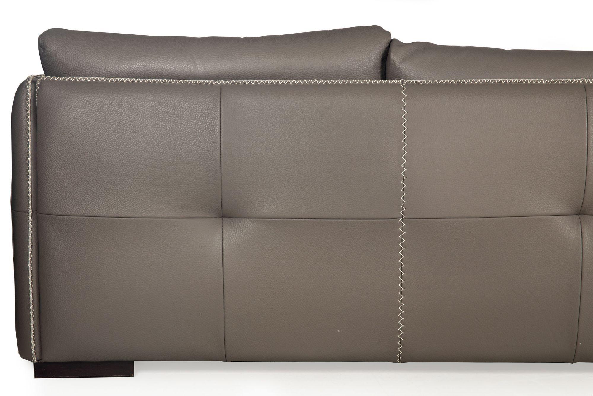 Modern Italian Stitched Leather “Alfred” Sofa by Gamma Arredamenti For Sale 5