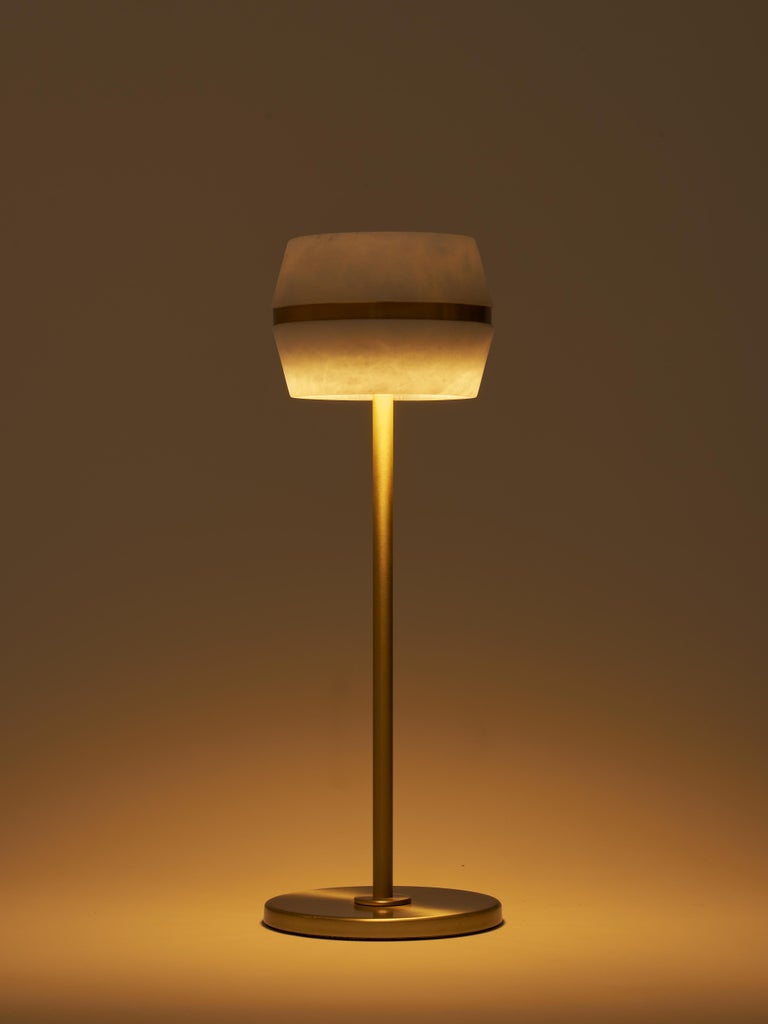 Modern Italian Table Lamp "Tommy Wireless", Light Bronze For Sale at ...