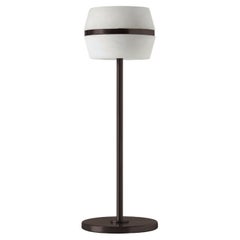 Modern Italian Table Lamp "Tommy Wireless", Light Bronze
