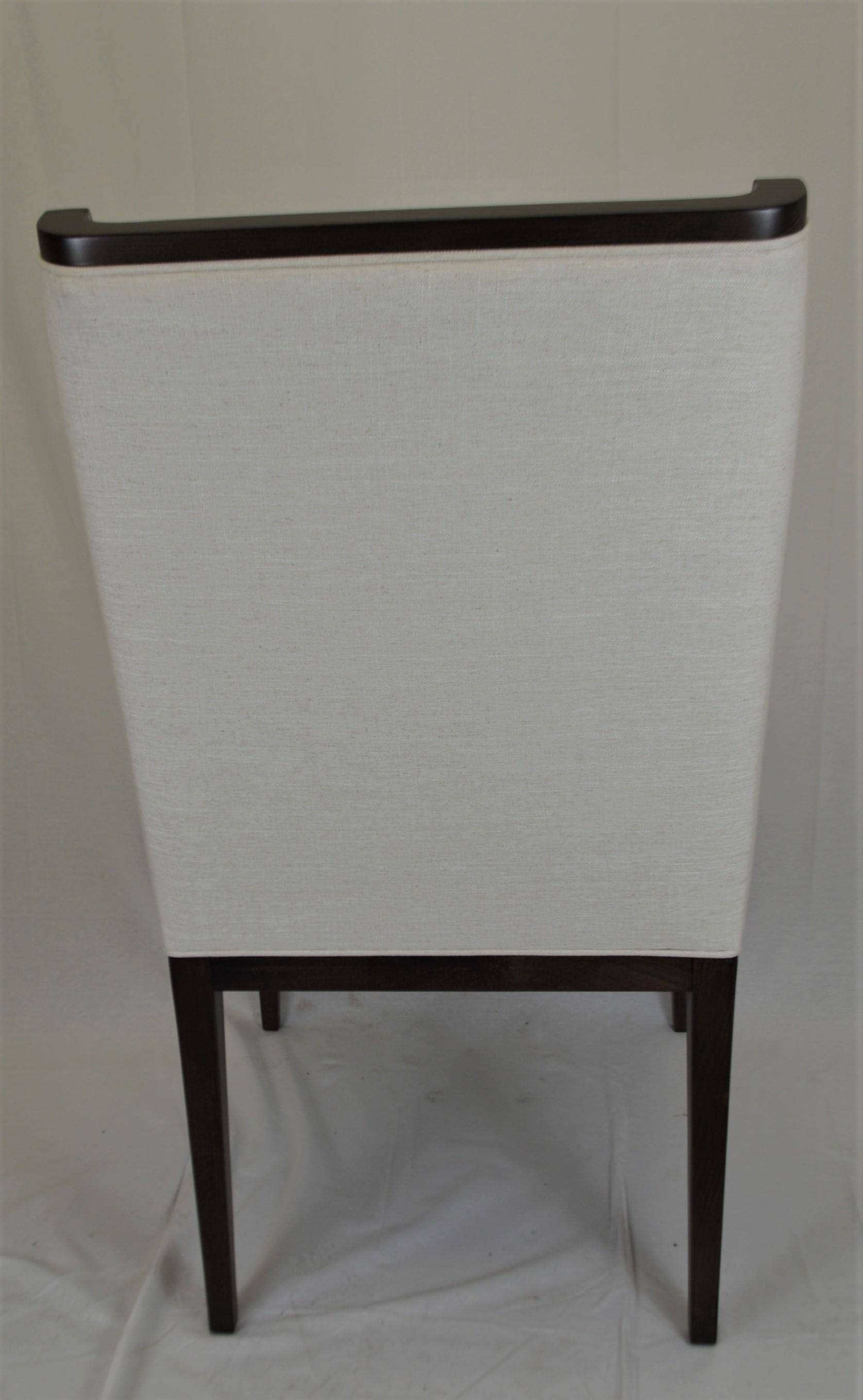 Modern Italian Upholstered dining chair In New Condition For Sale In Oakville, ON