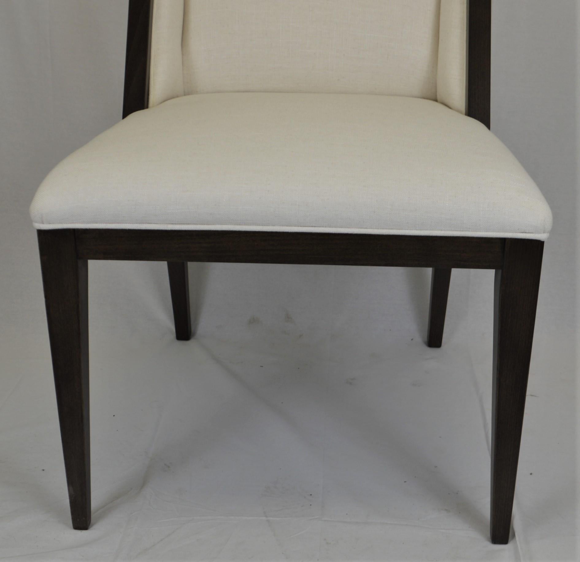 Contemporary Modern Italian Upholstered dining chair For Sale