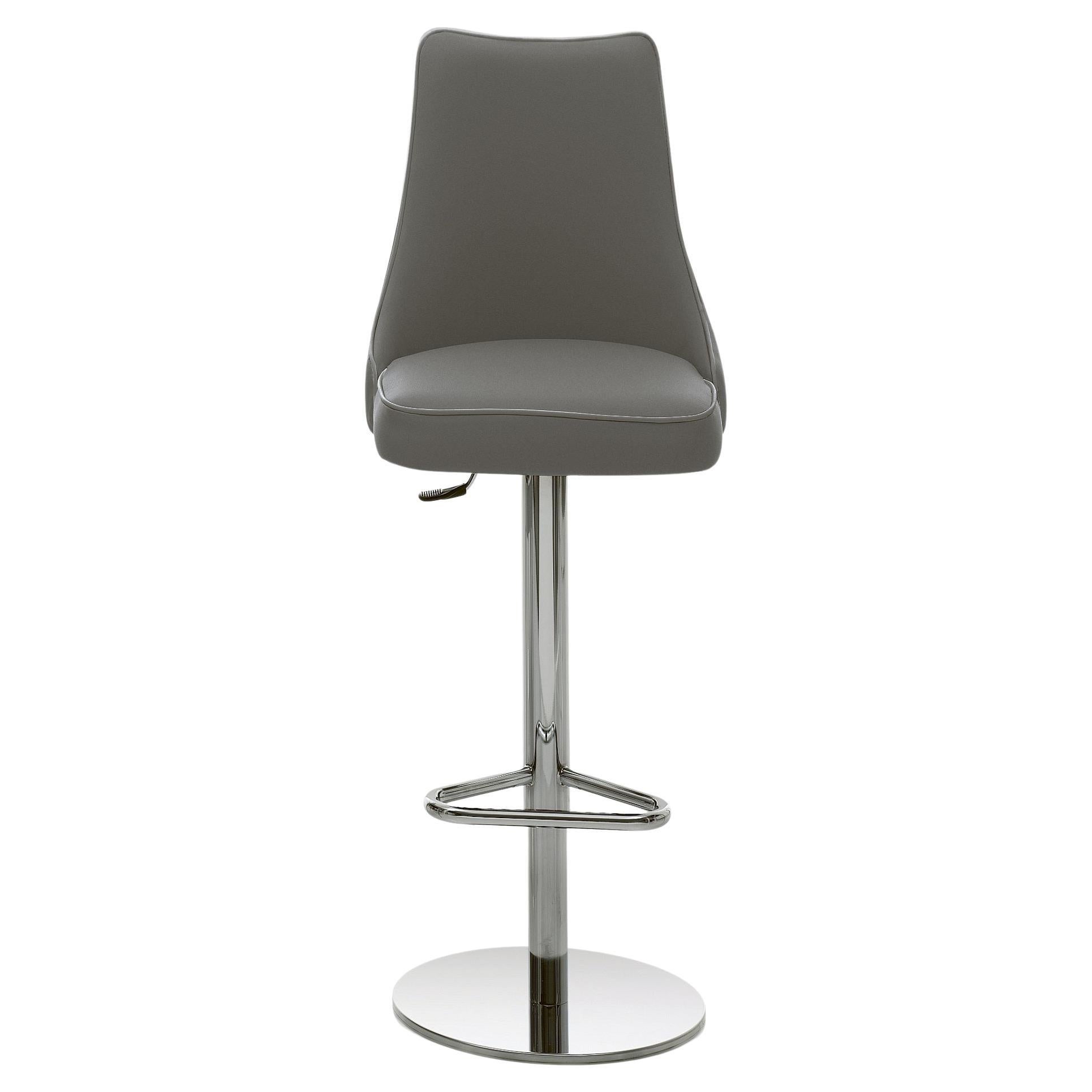 Modern Italian Swivel Upholstered Stool from Bontempi Casa Collection For Sale