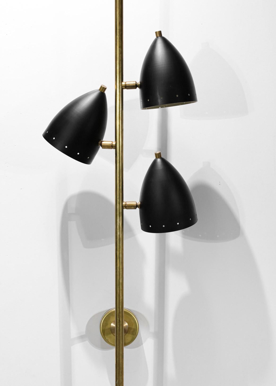 XXIe siècle et contemporain Lampe murale italienne moderne avec 4 abat-jours Cocotte de style vintage 