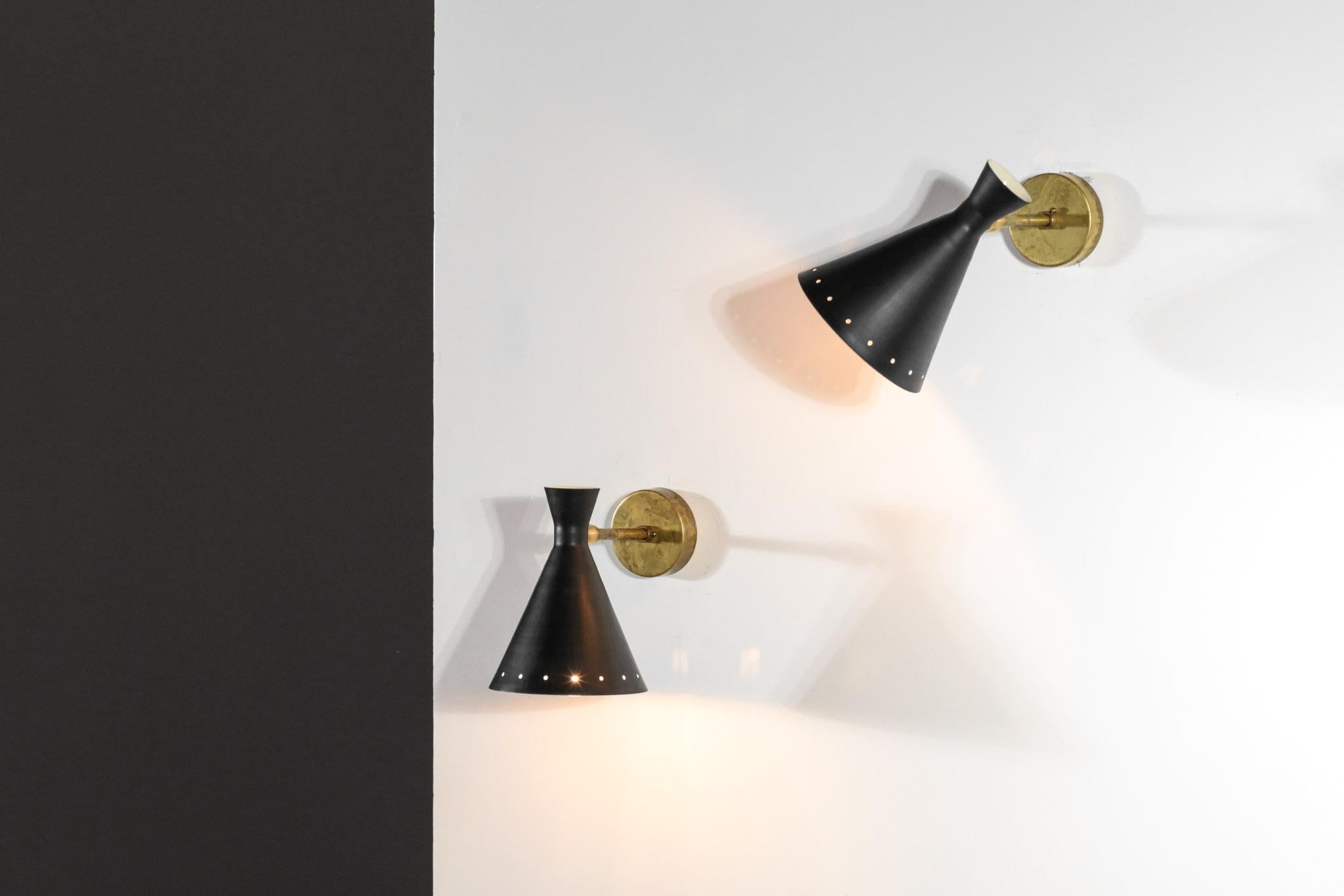 Brass Modern Italian Wall Lights 