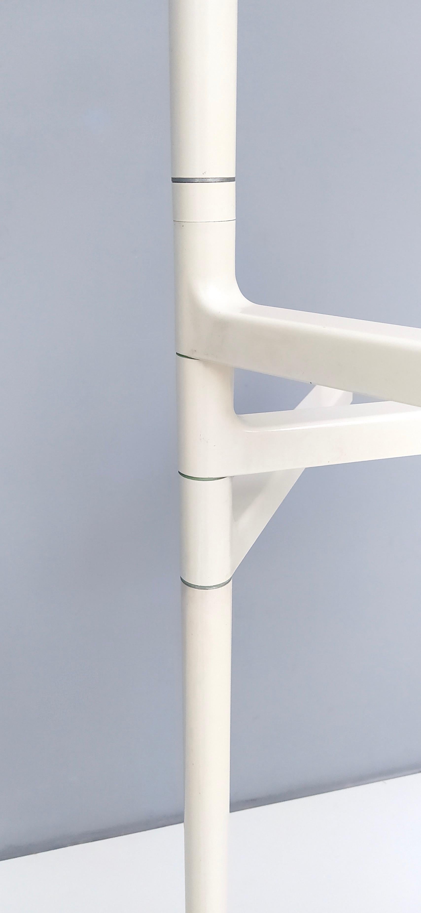 Plastic Postmodern Italian White Towel or Coat Rack by Makio Hasuike for Gedy, Italy