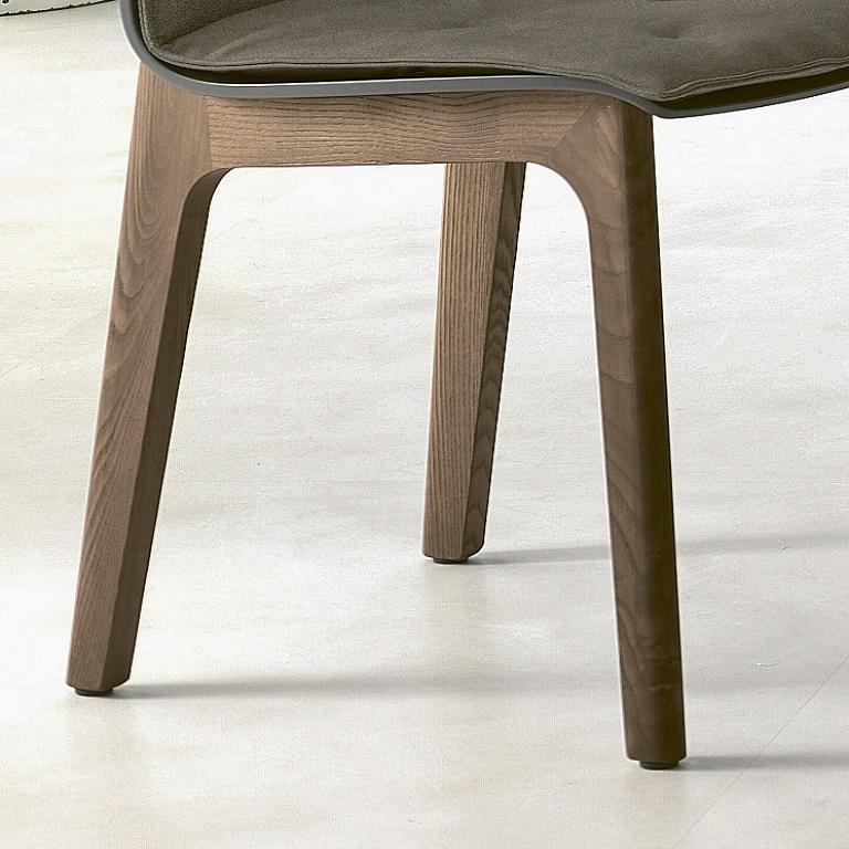 International Style Modern Italian Wooden Chair from Bontempi Casa Collection For Sale