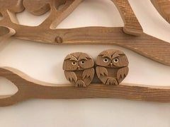 Modern Italian Wooden Made Wall Decoration, Tree Branch