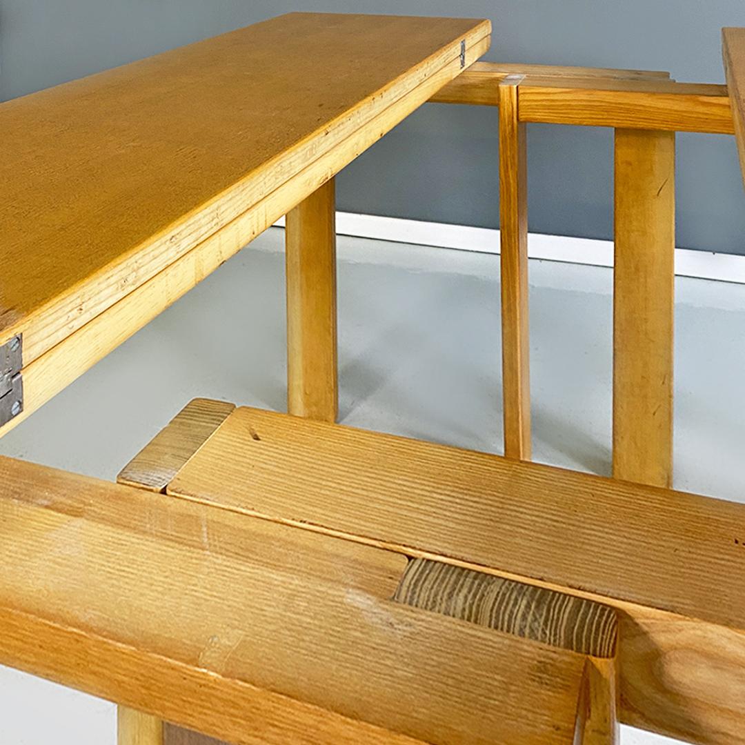 Modern Italian Wooden Table by Gigi Sabadin, 1980s 7