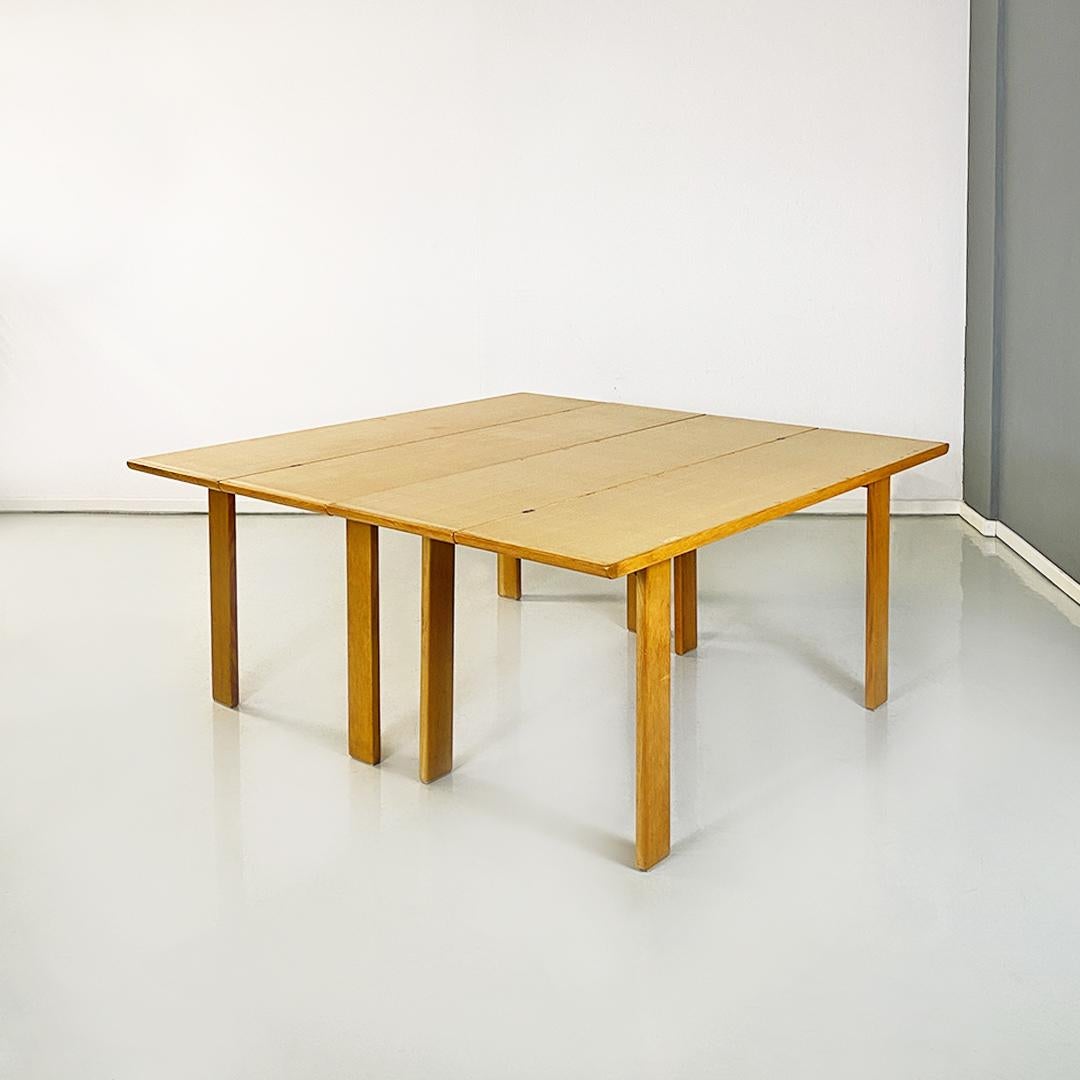 Modern Italian Wooden Table by Gigi Sabadin, 1980s In Fair Condition In MIlano, IT