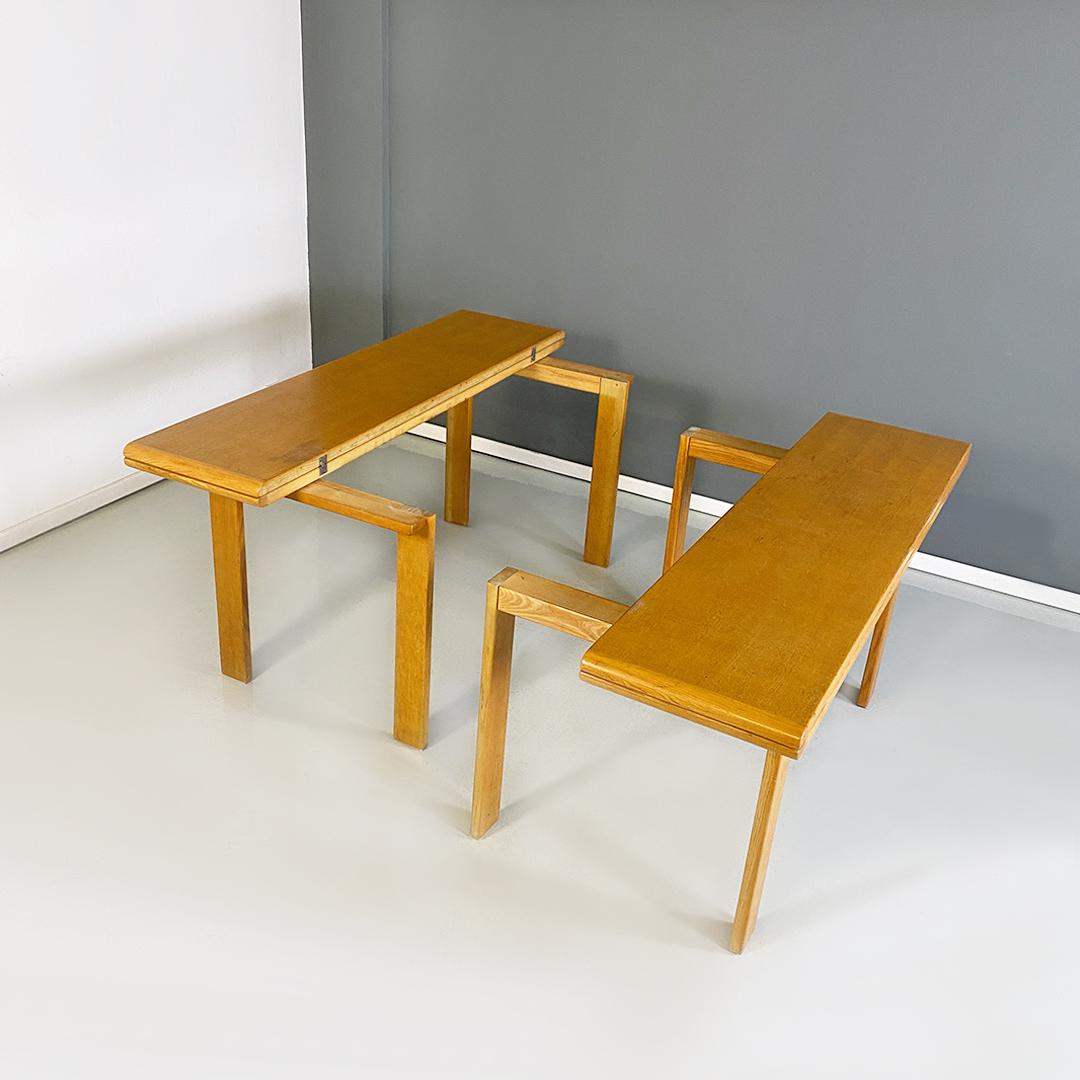 Modern Italian Wooden Table by Gigi Sabadin, 1980s 2