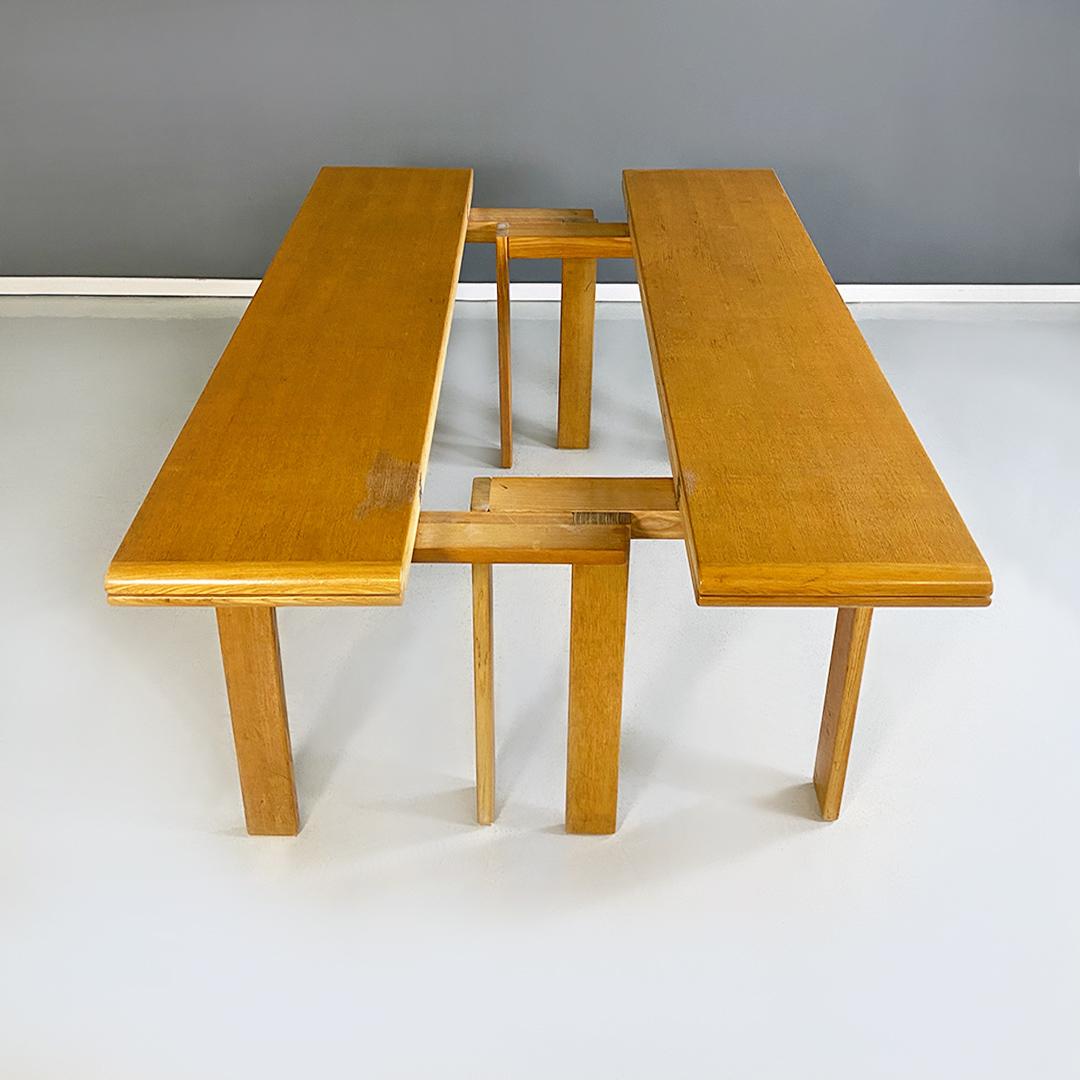 Modern Italian Wooden Table by Gigi Sabadin, 1980s 3