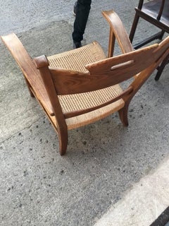 Modern Italian, Woven Seated Paolo Buffa Designed Armchair, 1940s