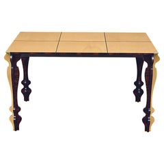 Modern Italian Writing Desk "Maxine" in Ebony & Flamed Maple by Ivan Paradisi