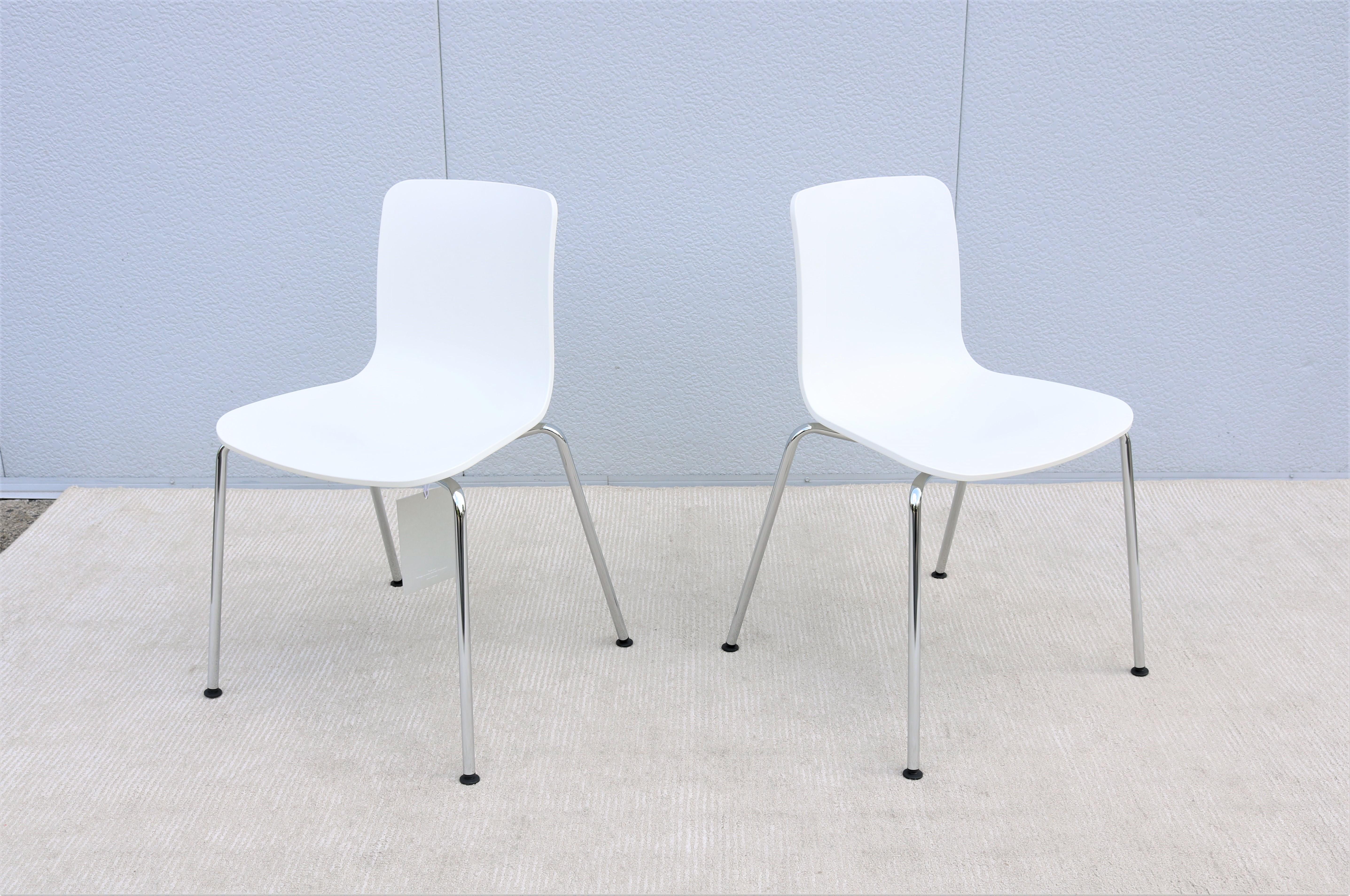 Modern Italy Jasper Morrison for Vitra HAL Tube Stackable Dining Chairs - a Pair For Sale 1