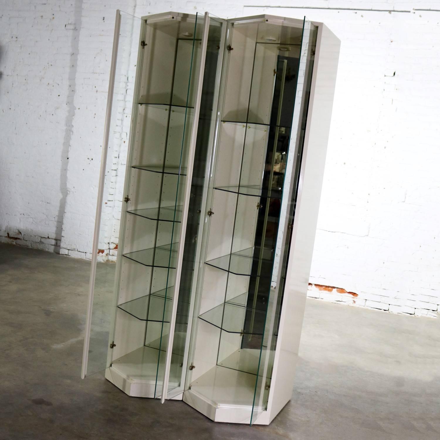ivory display cabinet