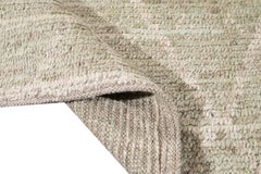 Modern Ivory Moroccan Style Wool Rug