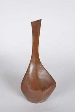 Modern Japanese Bronze Bud Vase