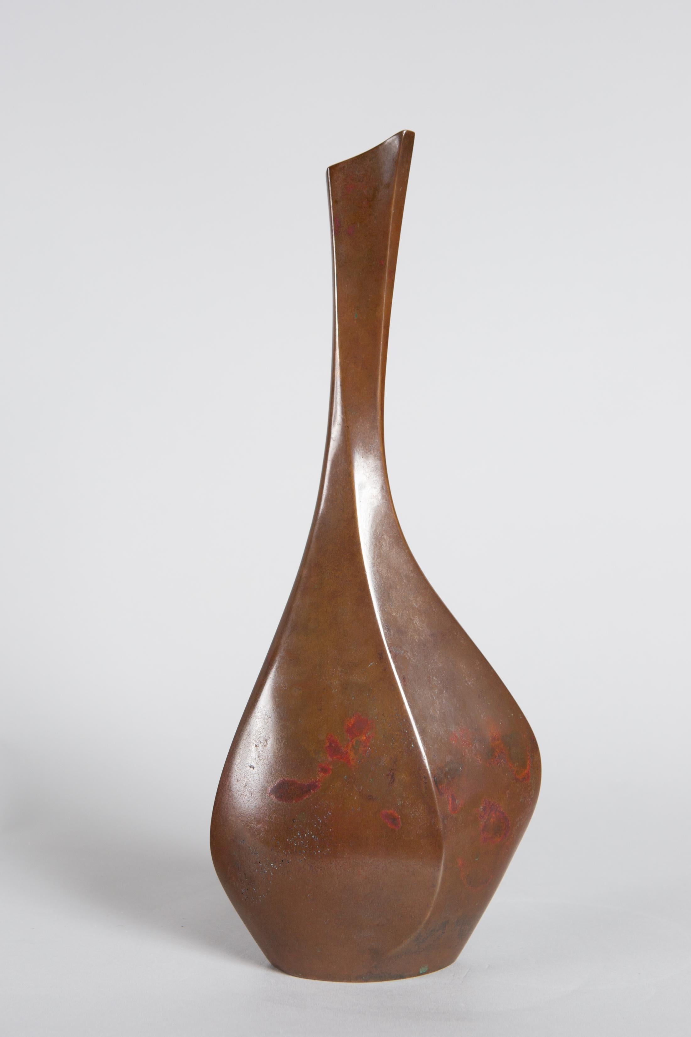 modern bronze vase