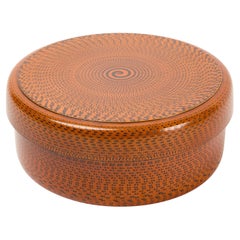 Modern Japanese Lacquered Box. Mid 20th Century.  H 5" D 12-1/4".