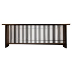Modern Japanese Sofa Table with Kumiko