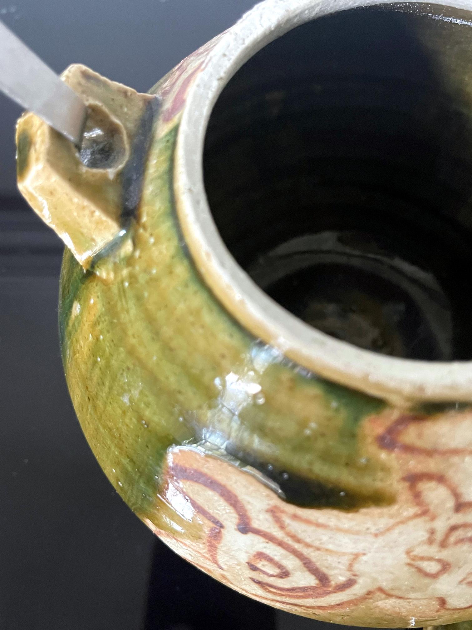 Modern Japanese Studio Pottery Oribe Tea Pot by Ken Matsuzaki For Sale 6
