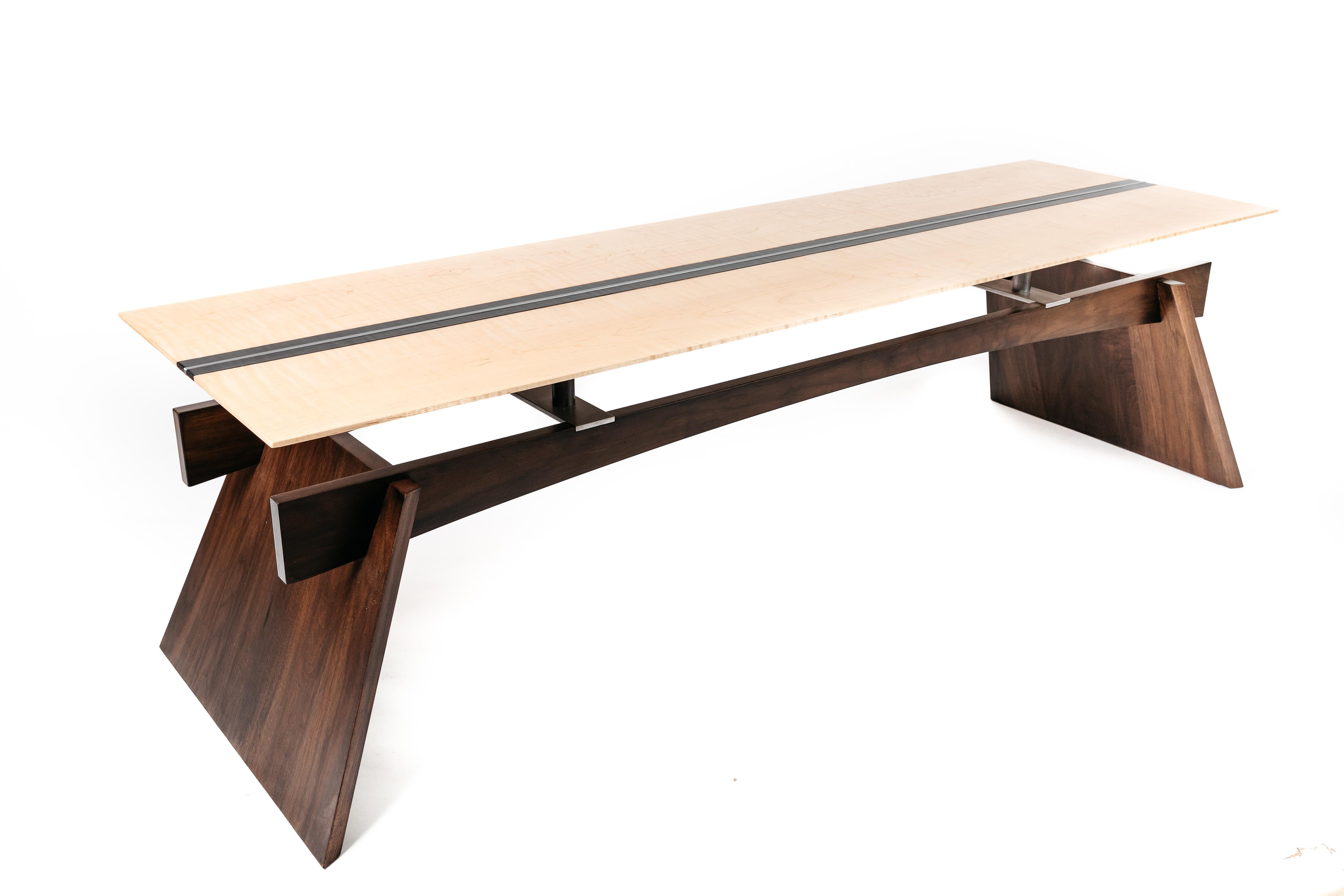 American Modern Japanese Style Bench For Sale