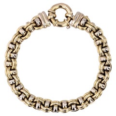 Modern Jaseron Mesh 18 Karat Yellow Gold Large Bracelet